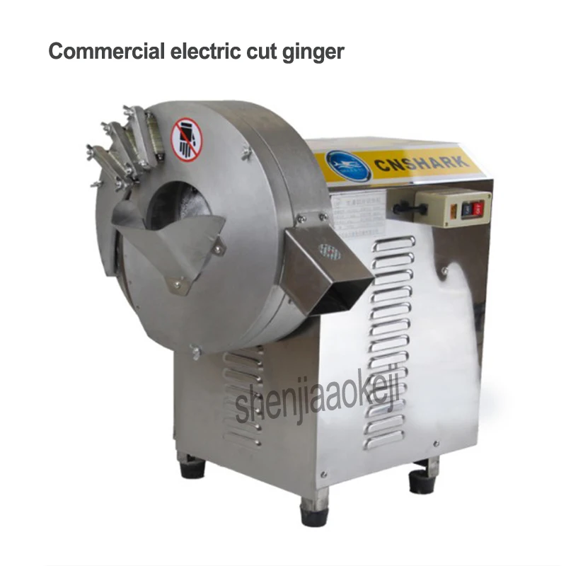220V 1100W Commercial Fruit Vegetable Cutting Machine SY-503 Electric Cut Ginger Machine Stainless Steel Ginger Crusher 1PC