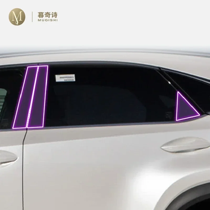 

Для Lexus NX 200 300 2022-2023 Автомобильная внешняя защитная пленка для краски PPF, защита от царапин, полоса оконной стойки, прозрачная пленка из ТПУ