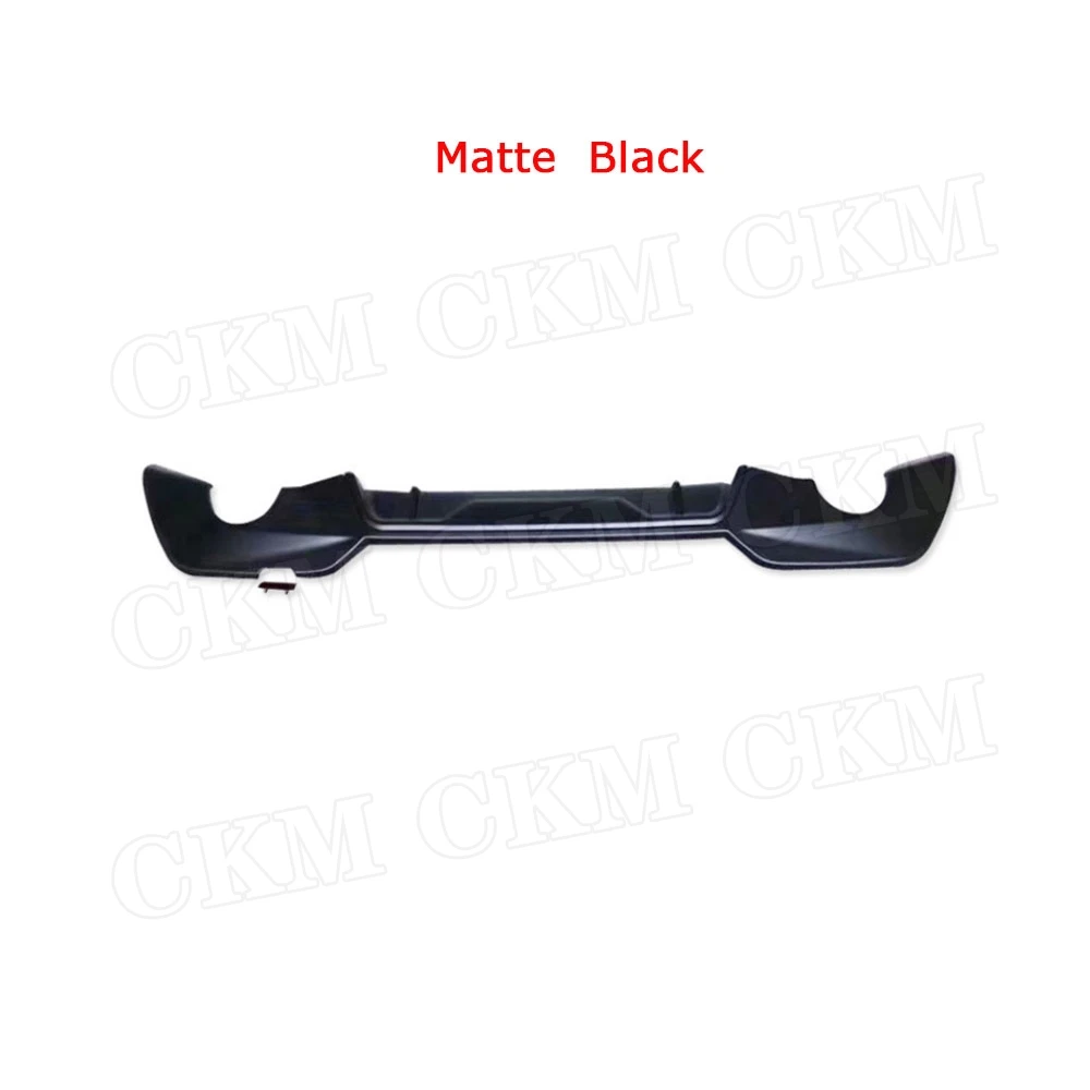 

Car PP Black Rear Lip Diffuser For BMW 3 Series G20 G28 M Sport 2019 2020 Round Exhaust Tip Type Bumper Guard