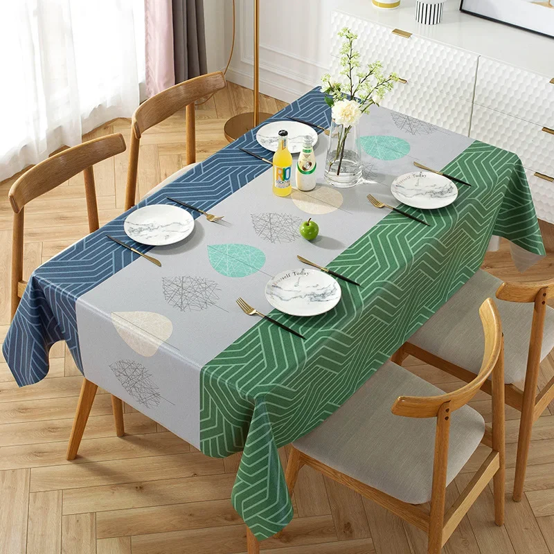 Modern Style Tablecloth Polyester Fiber Rectangular Kitchen Table Cover Home Party Wedding Decor Nappe De Table