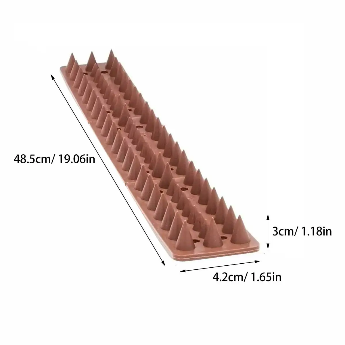 

3Pcs Plastic Anti-Climbing Nail Bird Spike Enclosure Balcony Fence Wall Repellent Strip for Cats Birds Pest Control Security