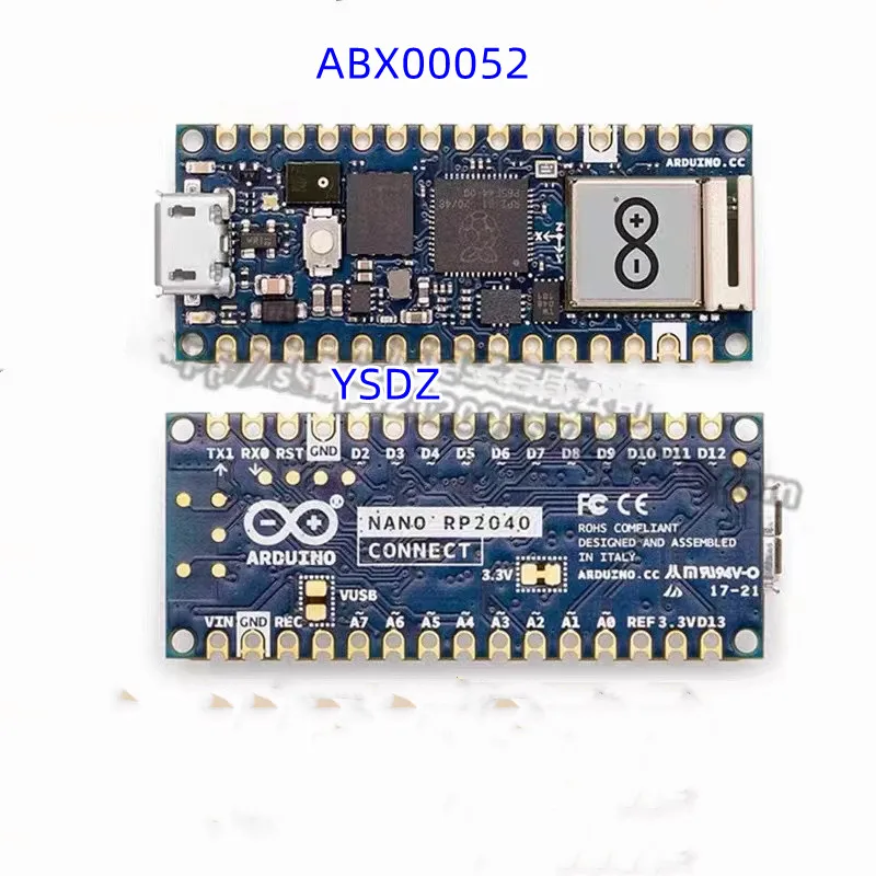 

Arduino Nano RP2040 Connect ABX00052 133MHz dual core development board