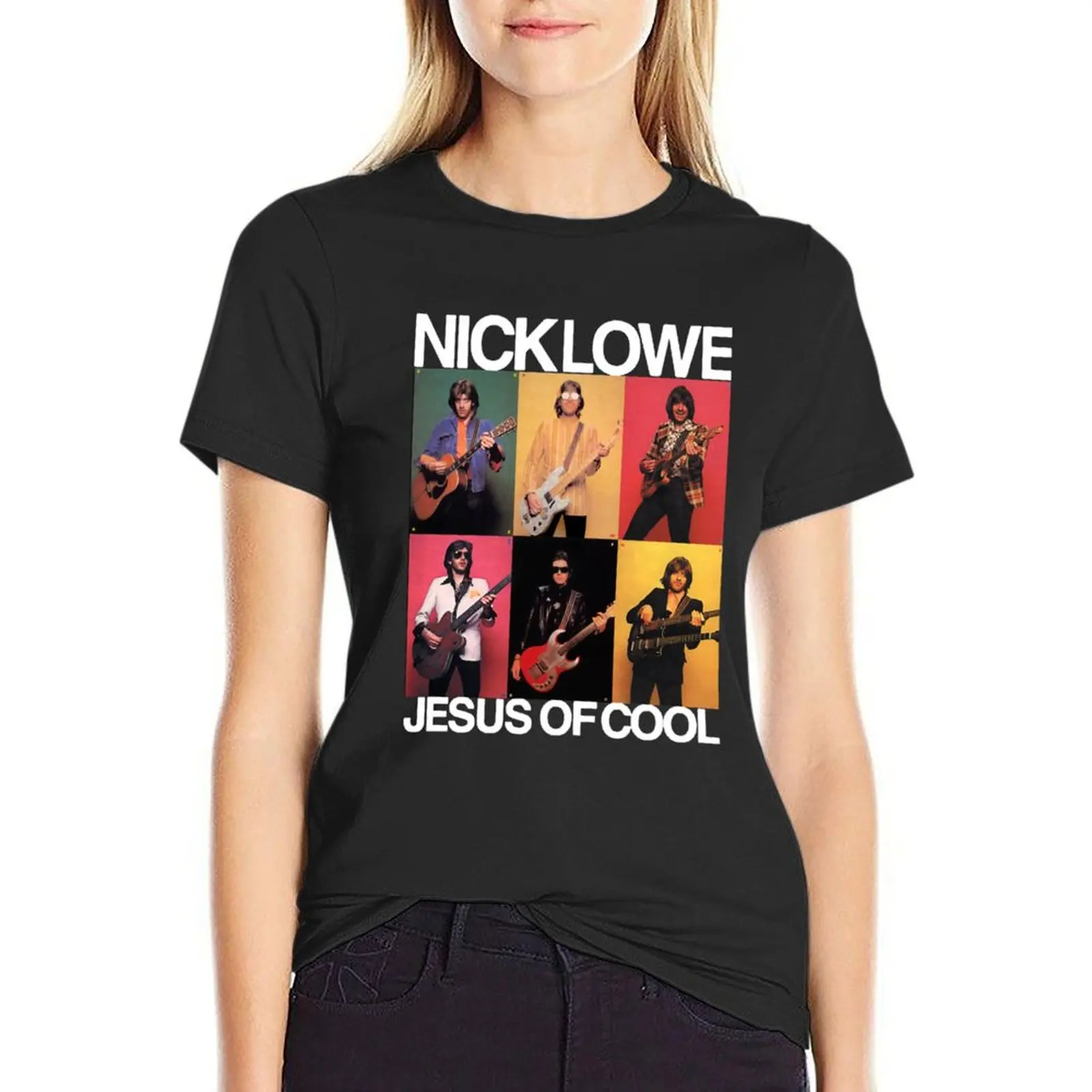 

Nick Lowe Jesus Of Cool T-Shirt customizeds funny t-shirts for Women loose fit