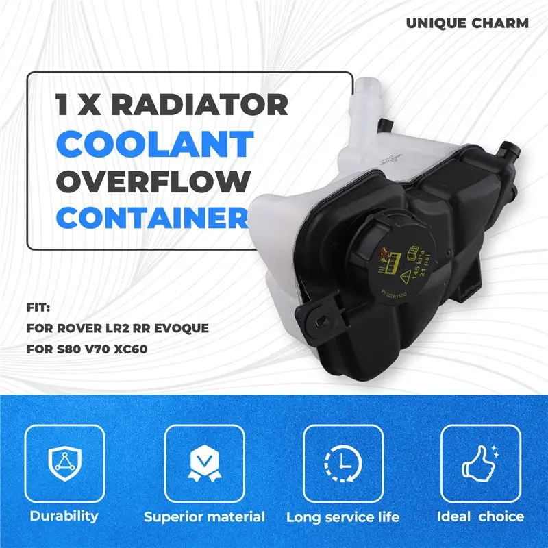 Radiator Coolant Overflow Container For LAND ROVER LR2 RR Evoque VOLVO S80 V70 XC60 31200321 LR024296 Lid LR000243-A91R