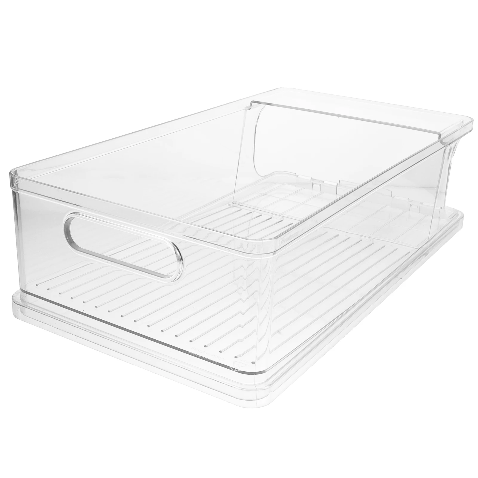 

Beverage Storage Box Rack Dispenser Fridge Can Holder Transparent Drink ganizer Pet Bottle Container Space Saving Home Kitchen