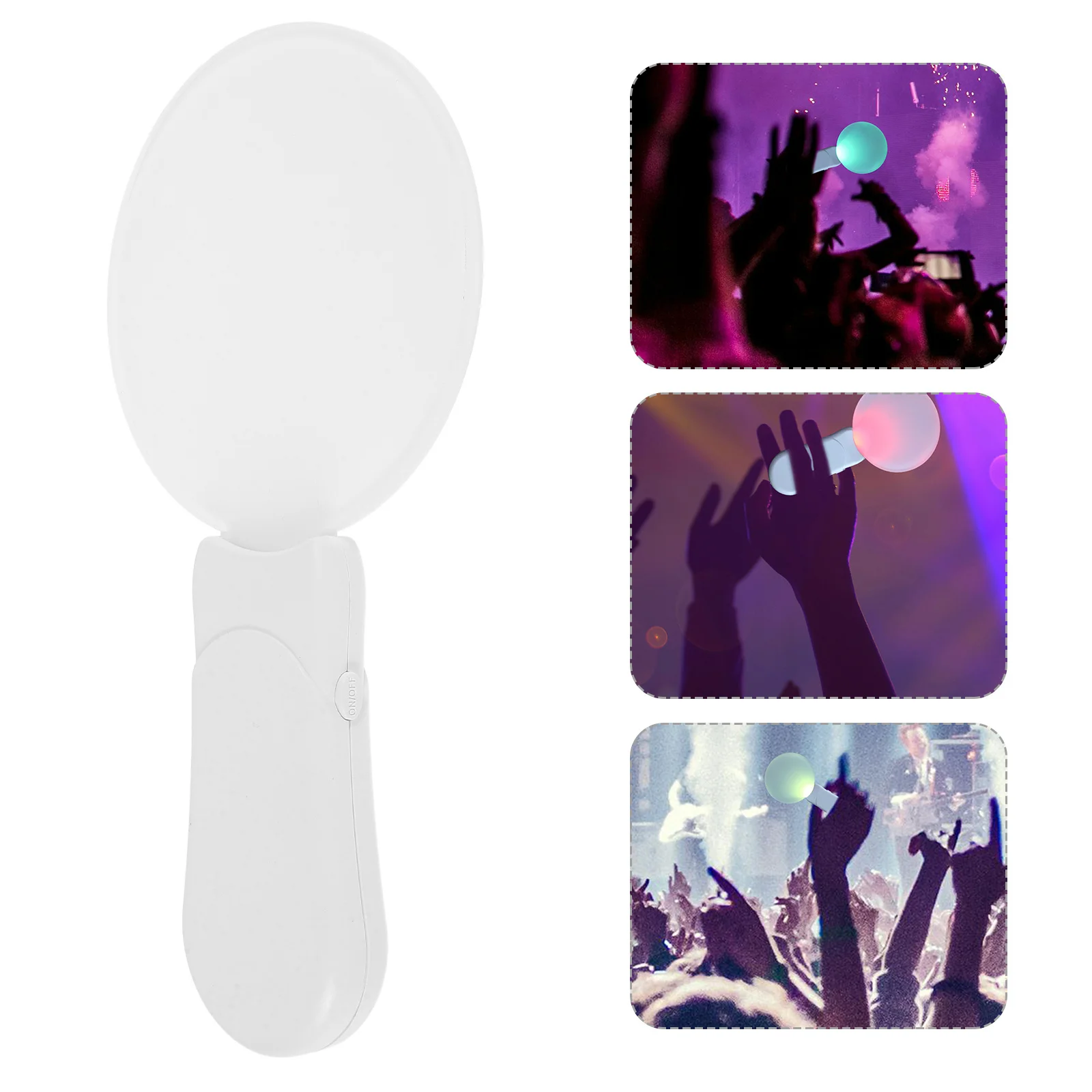 

Sublimation Cheering Wand LED Atmosphere Light Round Acrylic Sheet Panel Sign Blank Waving Stick DIY Printing Music Concert Prop