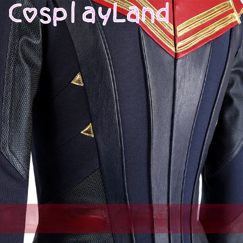 Film Superheld Kapitän Carol Danvers Overall Cosplay Kostüme für Frauen Anzug Halloween Outfit komplettes Set mit Schuhen benutzer definierte Größe