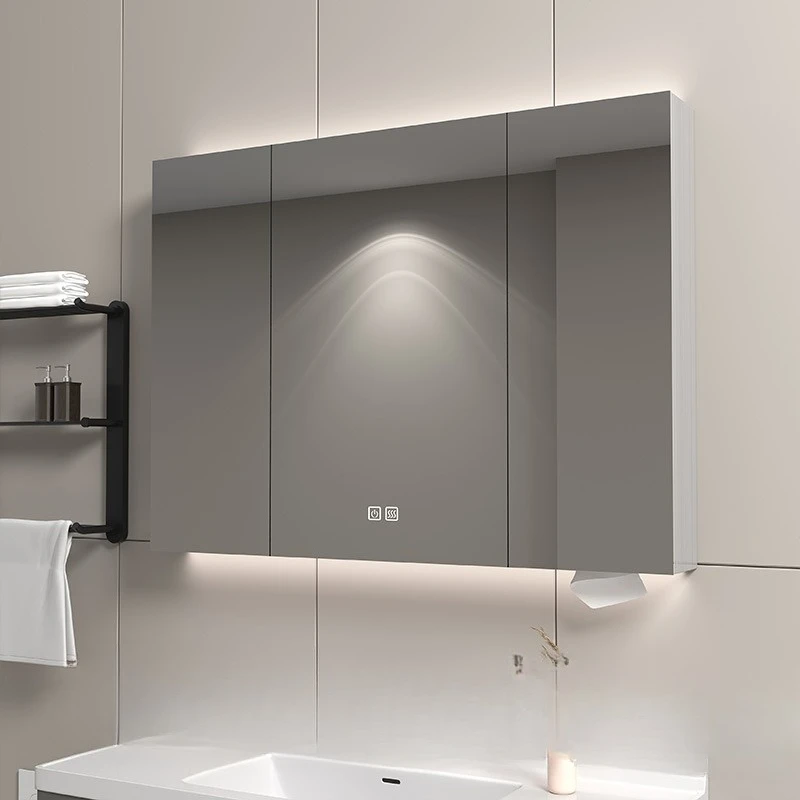 

Bathroom storage integrated mirror box heightening mirror cabinet 90 high bathroom mirror cabinet