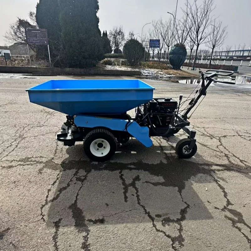Spalmatore di sale per autostrada realizzato in Cina Spalmatore di mangime a doppio disco semovente per fattoria Spalmatore di fertilizzante semovente agricolo