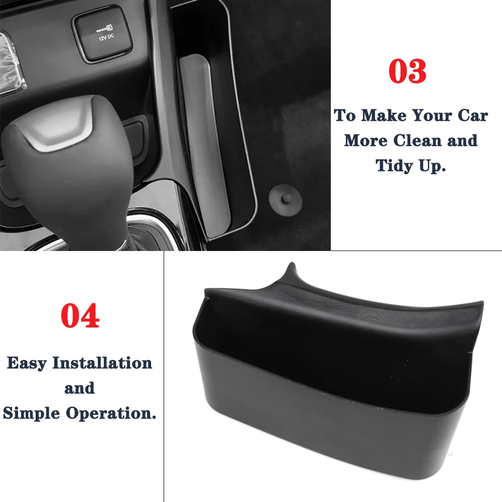 Car Console Side Pocket Gear Shift Storage Box Organizer for Jeep Compass 2017 2018 2019 2020 2021 2022 2023 Interior Accessory