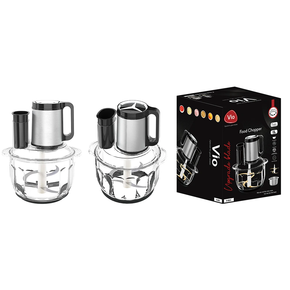 

New Design 3l 5l Wholesale Price Household Small Meat Chopper Food Stainless Steel 4 Blade Electric Meat Grinders For Sale
