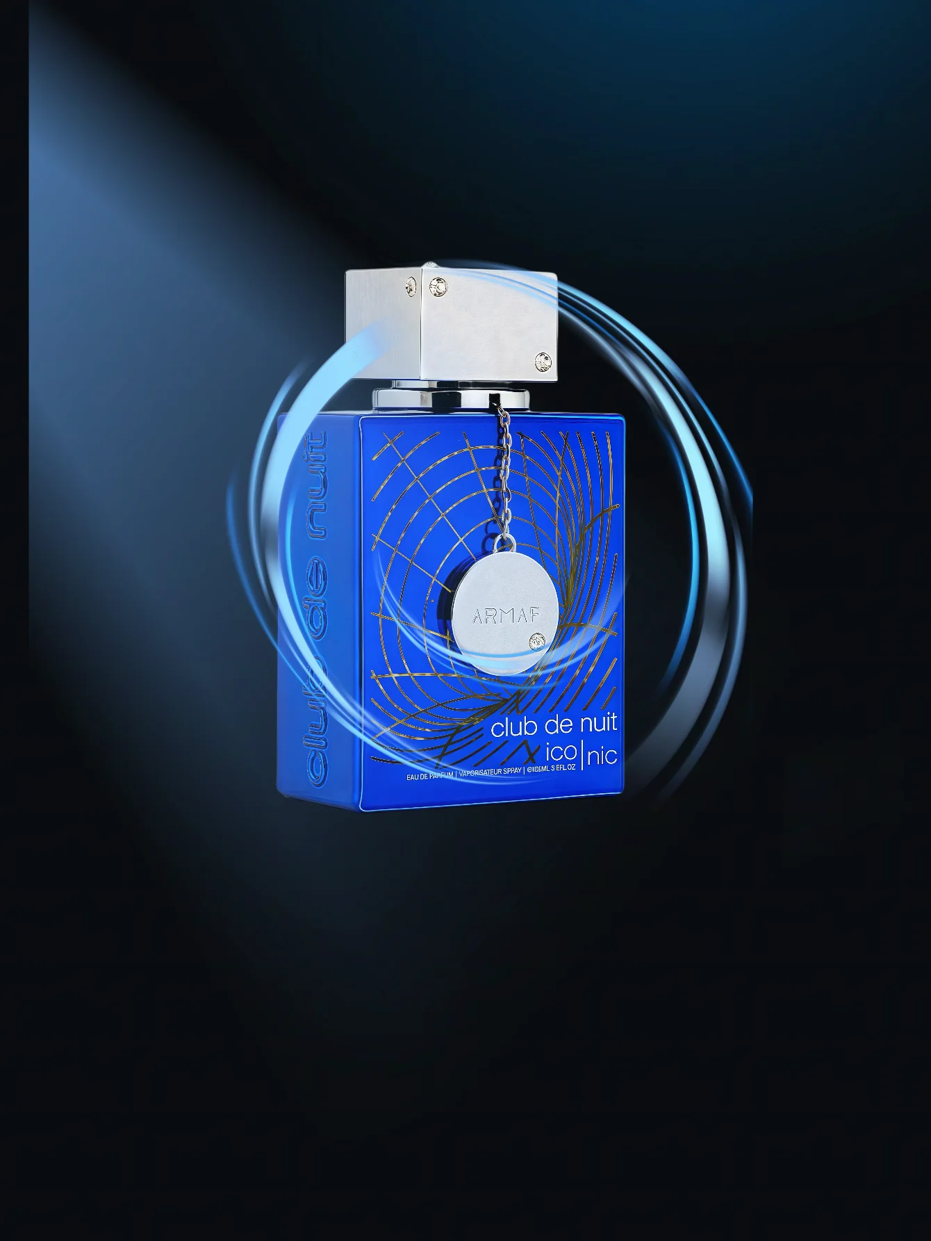 Armaf Club De Nuit Blue Iconic EDP da uomo 3,6 once / 105 ml – Colonia di agrumi freschi legnosi a lunga durata, regalo maschile di lusso