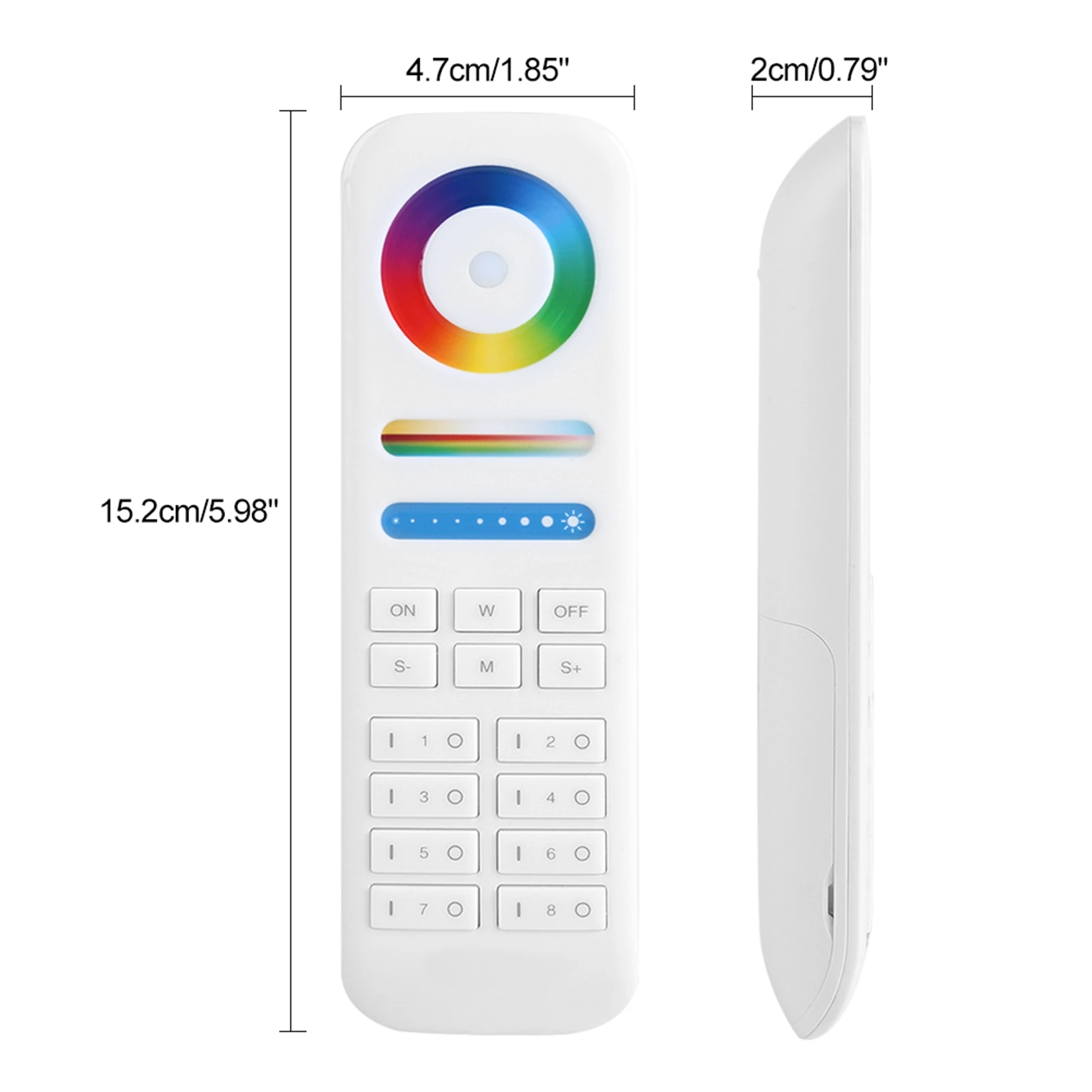 LED Controller Milight 2.4G Wireless 8-Zone Remote Controller for RGB+CCT LED Bulbs Strip Lights