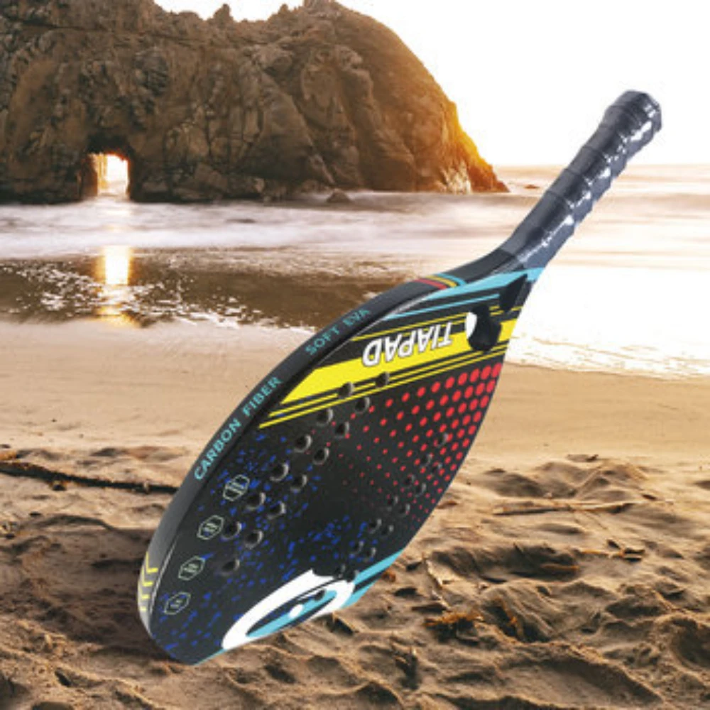 Racket Carbon Fiber Surface with EVA Memory Flex Foam Core Padel Tennis Racquets Paddle Tennis Racket