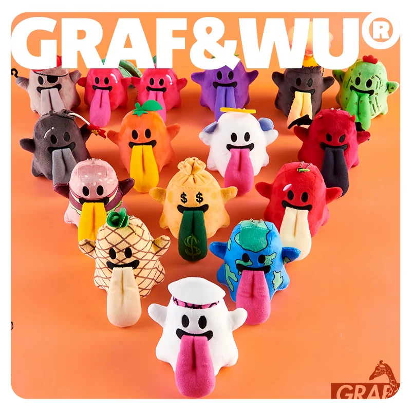 

Spot New Mini Version Booghost Cute Ghost 2.0burger Volcano Angel Плюшевый брелок Рюкзак Сумка Подвеска Девушка И Мальчик Подарок На День Рождения