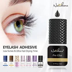 NATUHANA 5ml Eyelash Glue Professional 0.5S Fast Drying Lashes Adhesive Long Lasting Glue for Eyelases Extension