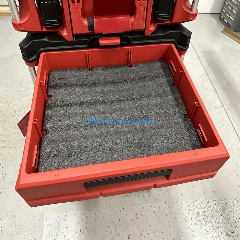 B0KC Pack of 2 Customize Fit Toolboxes Foam Inserts EPE Pearls Cotton Pad for MWQ 48-22-8442 ,48-22-84443 Secure Storage
