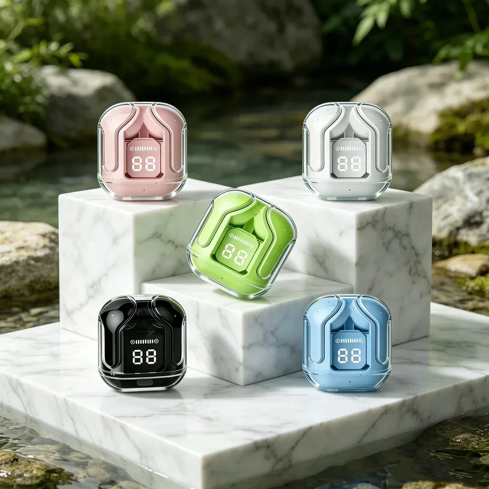 Wireless Mini Earbuds LED Power Digital Display TWS Headset Stereo Sound Bluetooth-compatible 5.3 For All Smartphones
