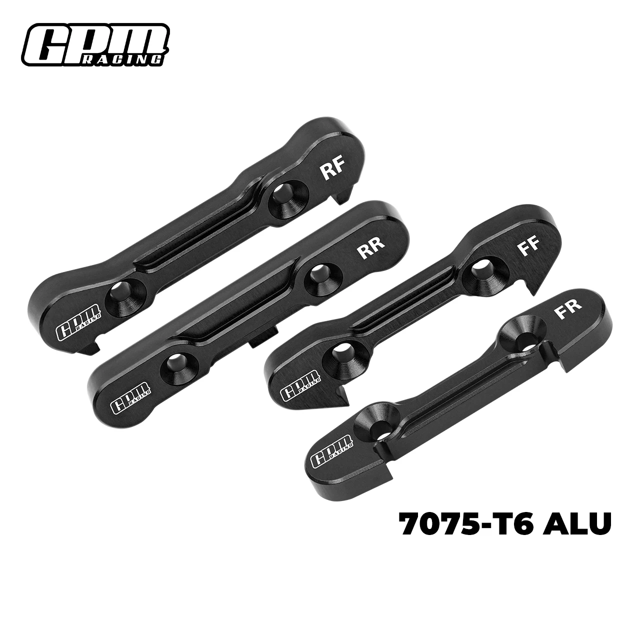 Soporte de suspensión inferior GPM 7075 aleación F & R LOSI 1/6 8IGHT-X Lasernut 8XE 8XTE LOS04019