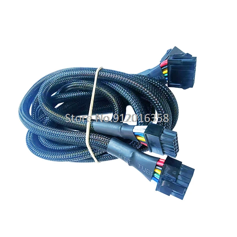 1M 20AWG Micro-Fit 3.0 43025-0400 43025 43025-0600 43025-1000 43025-2400 Male Female Extension Sleeved Power braided sleeving