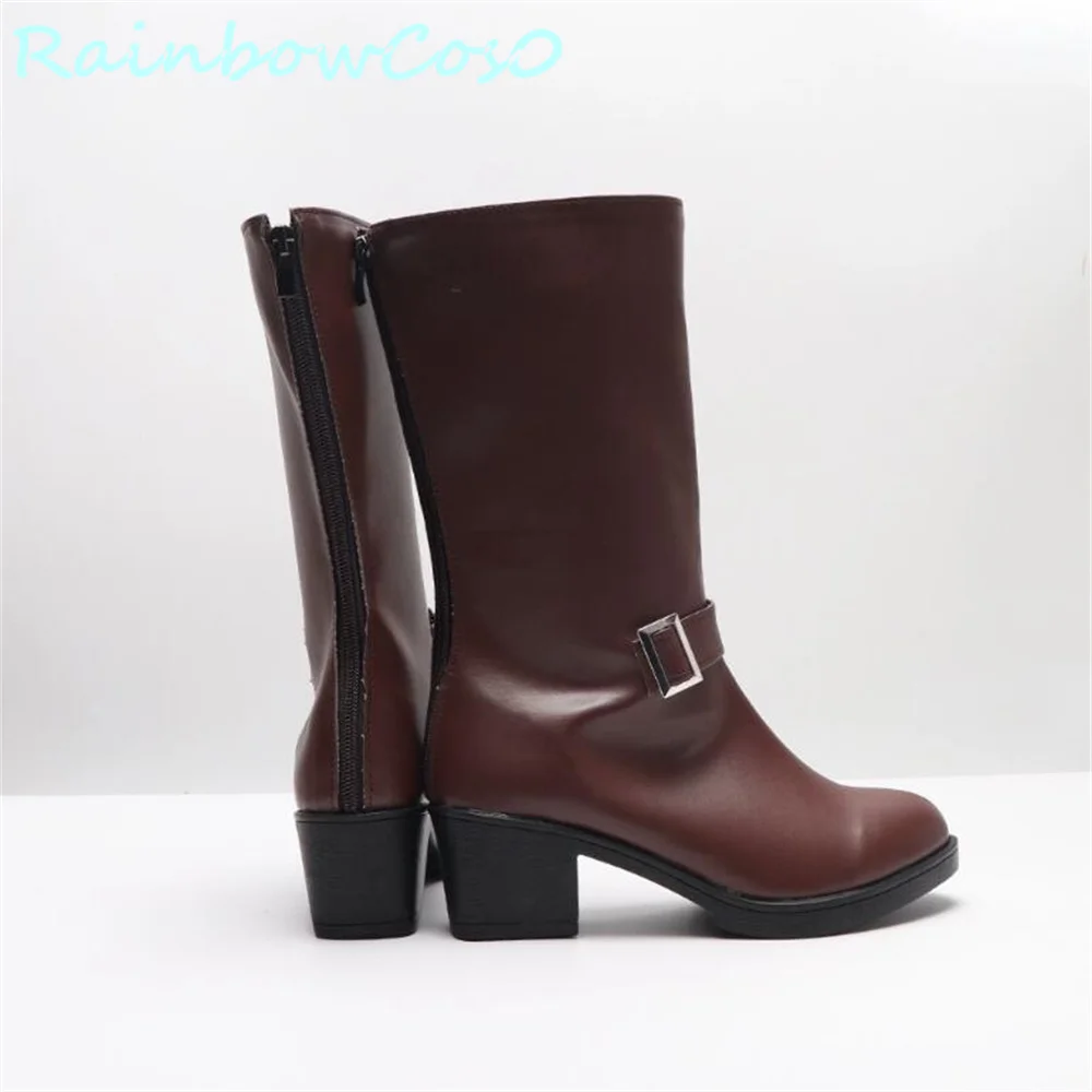 Promise of wizard Shino Cosplay Shoes Boots Game Anime Halloween Christmas RainbowCos0 W3469
