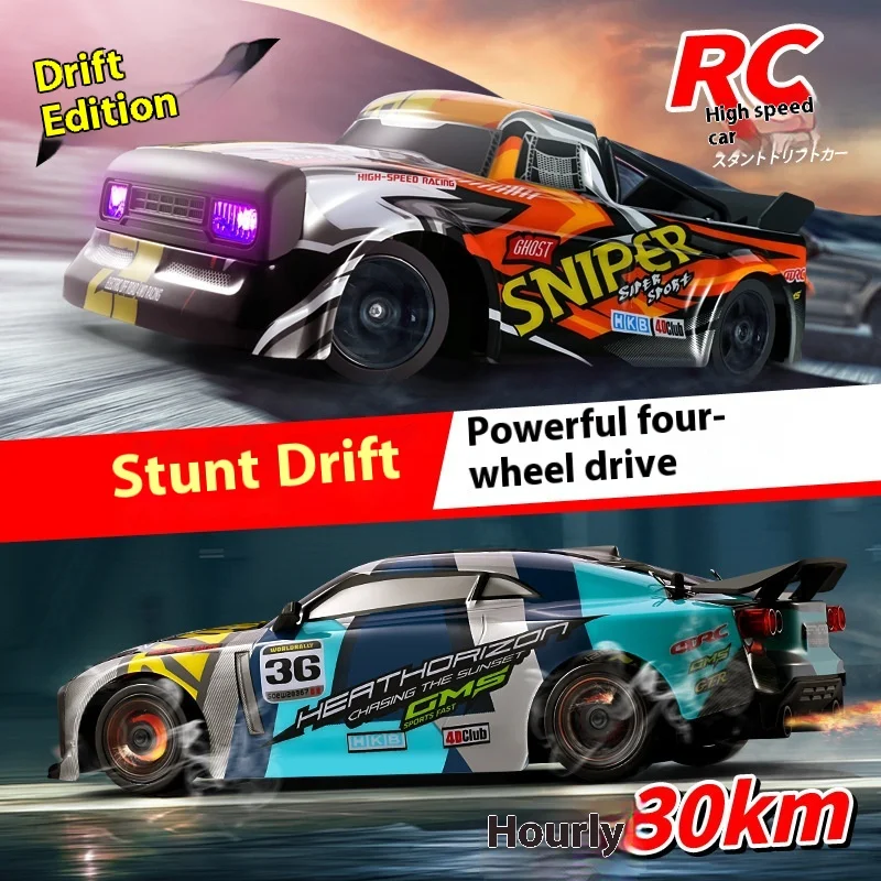 H4 1/16 Scale 4WD Remote Control Drift Car - 30KM/H  Crash-Resistant Body Modular Battery Stepless Speed Control