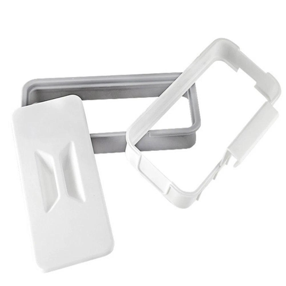 

Garbage Bag Rack White Plastic Door Back Hanging Holder Over Cabinet Kitchen Trash Bag Storage Space Saving Organizer