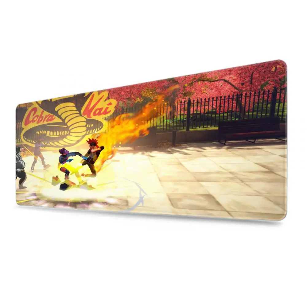 Laptop Gamer Rug Anime Mouse Pad Xl PC Gamer Cabinet huge Accessories Keyboard Mat Mausepad Mousepad Cobra Kai Season 3 Deskmat