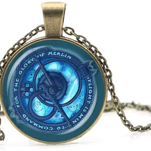 Vintage Amulett Trollhunters Anhänger Halskette Spielzeug Trollhunter Amulett Schmuck Bronze Farbe Strom für Kinder Geschenke von Männern 10 Hauptverkäufe Trollhunter Amulett - №3