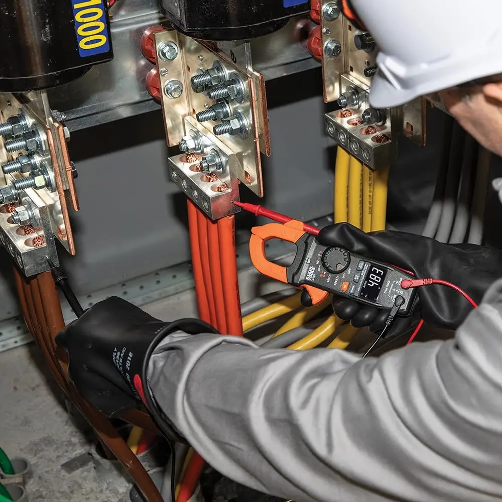 AC/DC Digital Clamp Meter, Auto-Ranging, 400 Amp, NCVT Tester, Hi-Viz LCD Display, TRMS, Continuity Resi, Temperature and More
