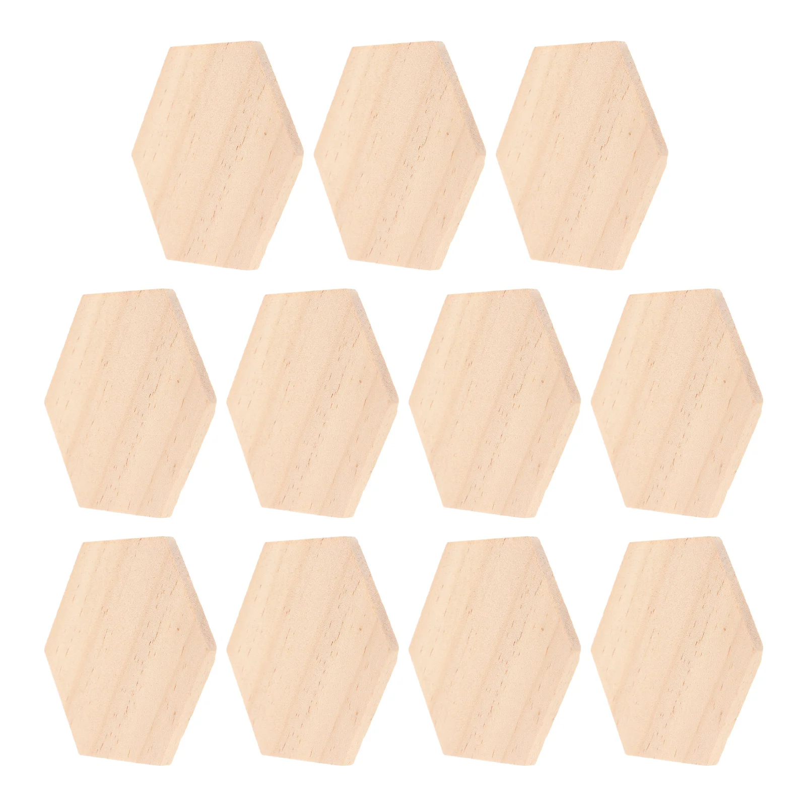 Tranches de bois en forme d'hexagone, 25 pièces, finition lisse en bois naturel, peinture artisanale, décor artisanal, ornements de fête de mariage à domicile