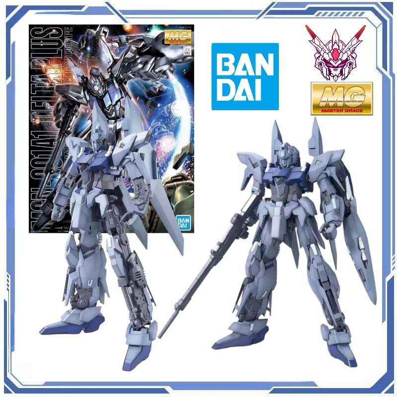 

Spot Bandai Original MG 1/100 Deltapis Model Kit Action Assembly Фигурки Детские подарки Рождественский подарок Аниме Фигурки