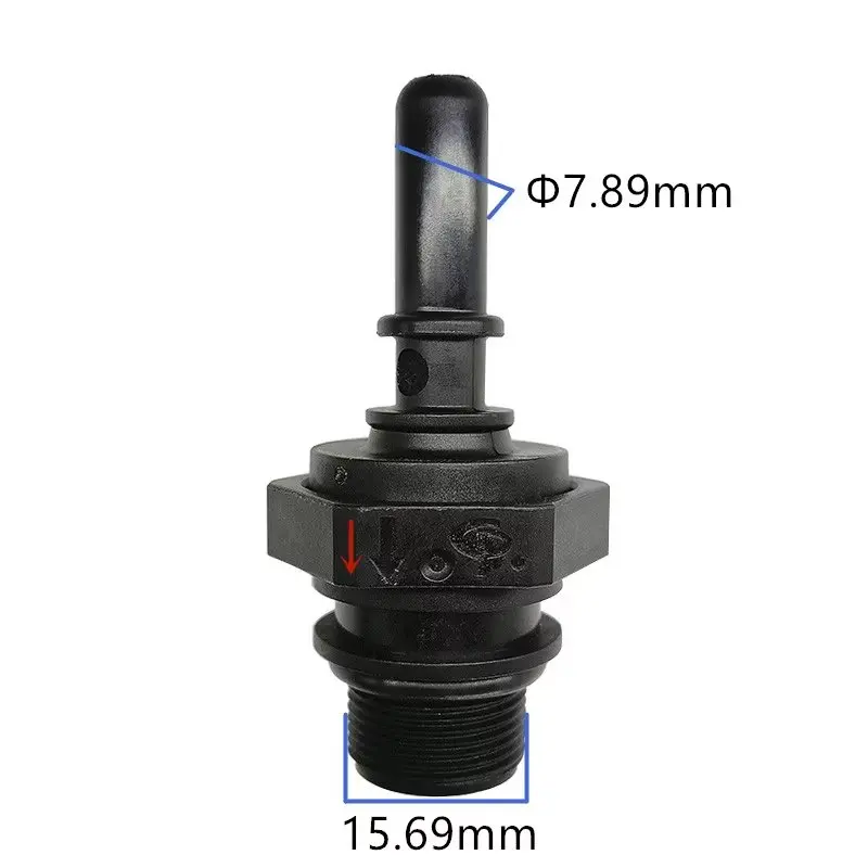 7.89 auto fastner one way valve non return valve fuel line quick connector with thread plastic joint 1pc