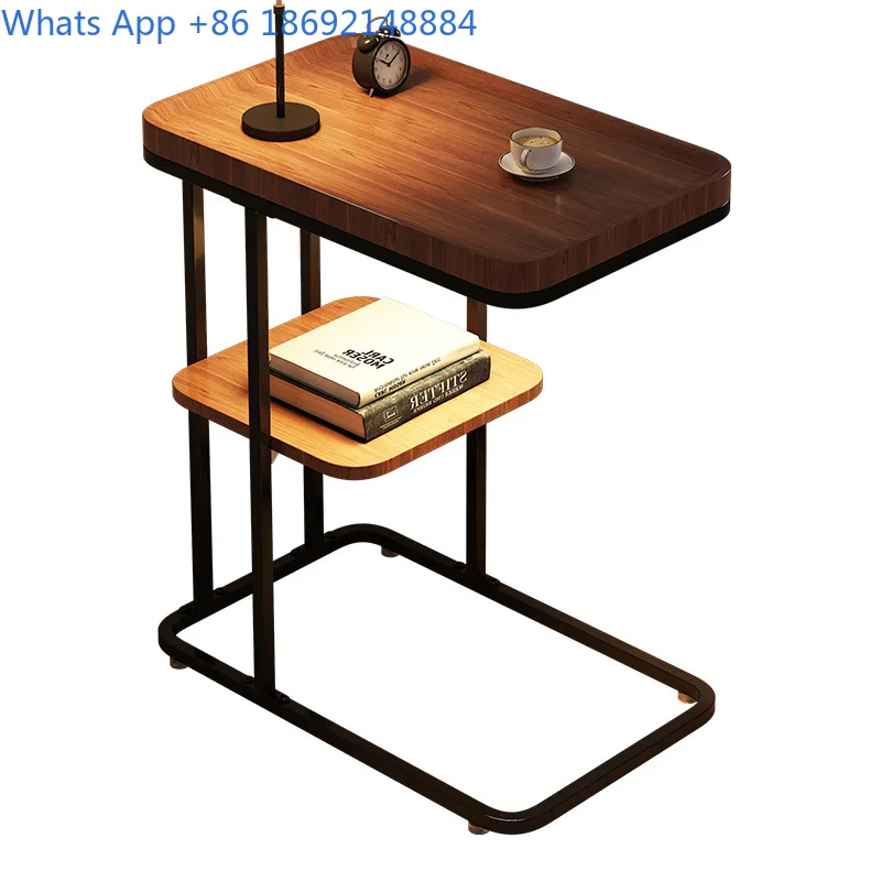 Modern minimalist side table for living room bedroom with wireless charging suitable for sofa bedside use sleek small cabinet