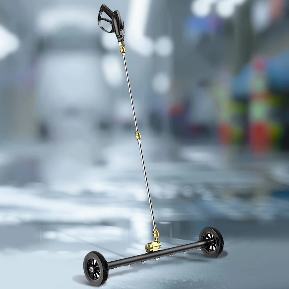 

22-дюймовая удлиненная 3-секционная щетка для чистки днища автомобиля/локомотива, 1/4 быстроразъемное соединение, 4000 PSI