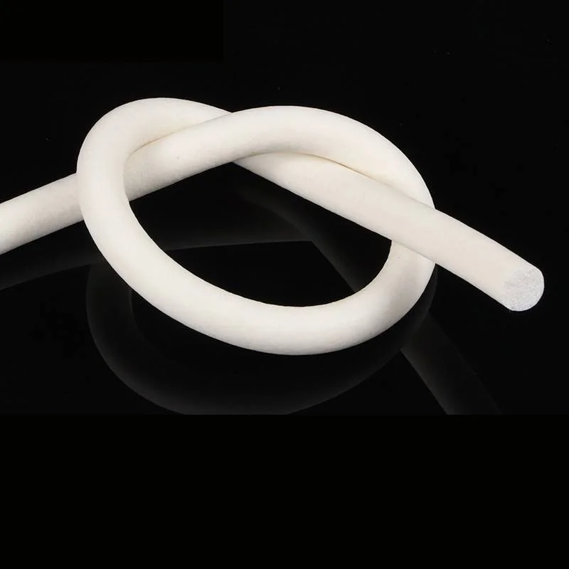 10 Meter White Silicone Foam Round Strip Sealing High Temperature Resistant Diameter 1/1.2/1.5/1.8/2/2.2/2.5/3/3.5/4/4.5/5/6/7mm