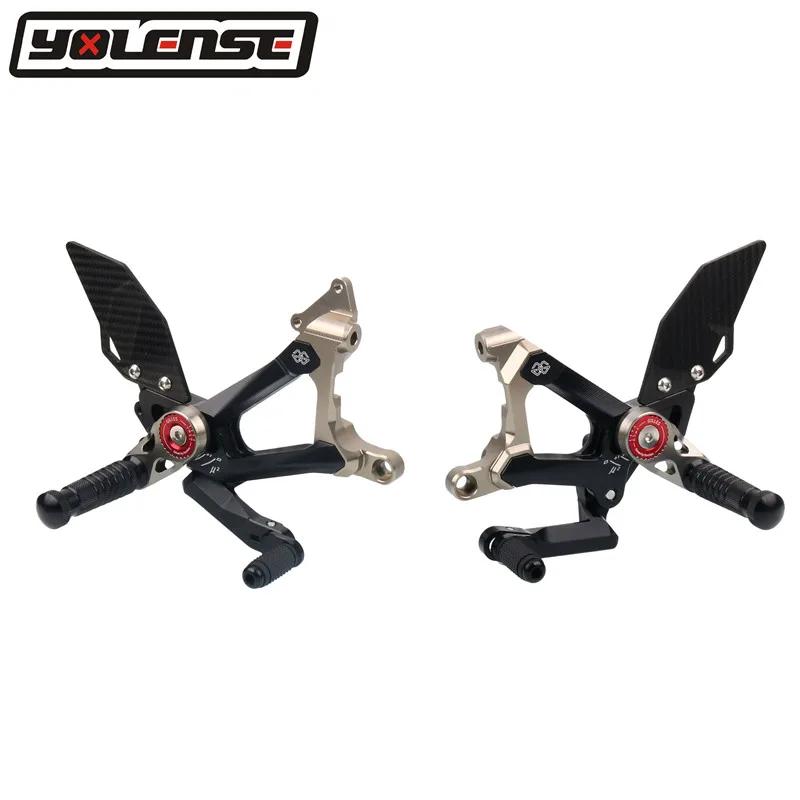 For DUCATI Street fighter V4 Streetfighter V4 Motorcycle CNC Aluminum Adjustable Rearset Rear Set Footrest Foot Pegs