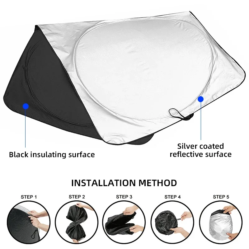 Car Front Window Sunshade Shield Folding Windshield UV Block Cover For AUDI A1 A3 A4 A5 A7 A8 Q3 Q5 Q7 S3 S4 S5 S6 B6 B7 B8 B9