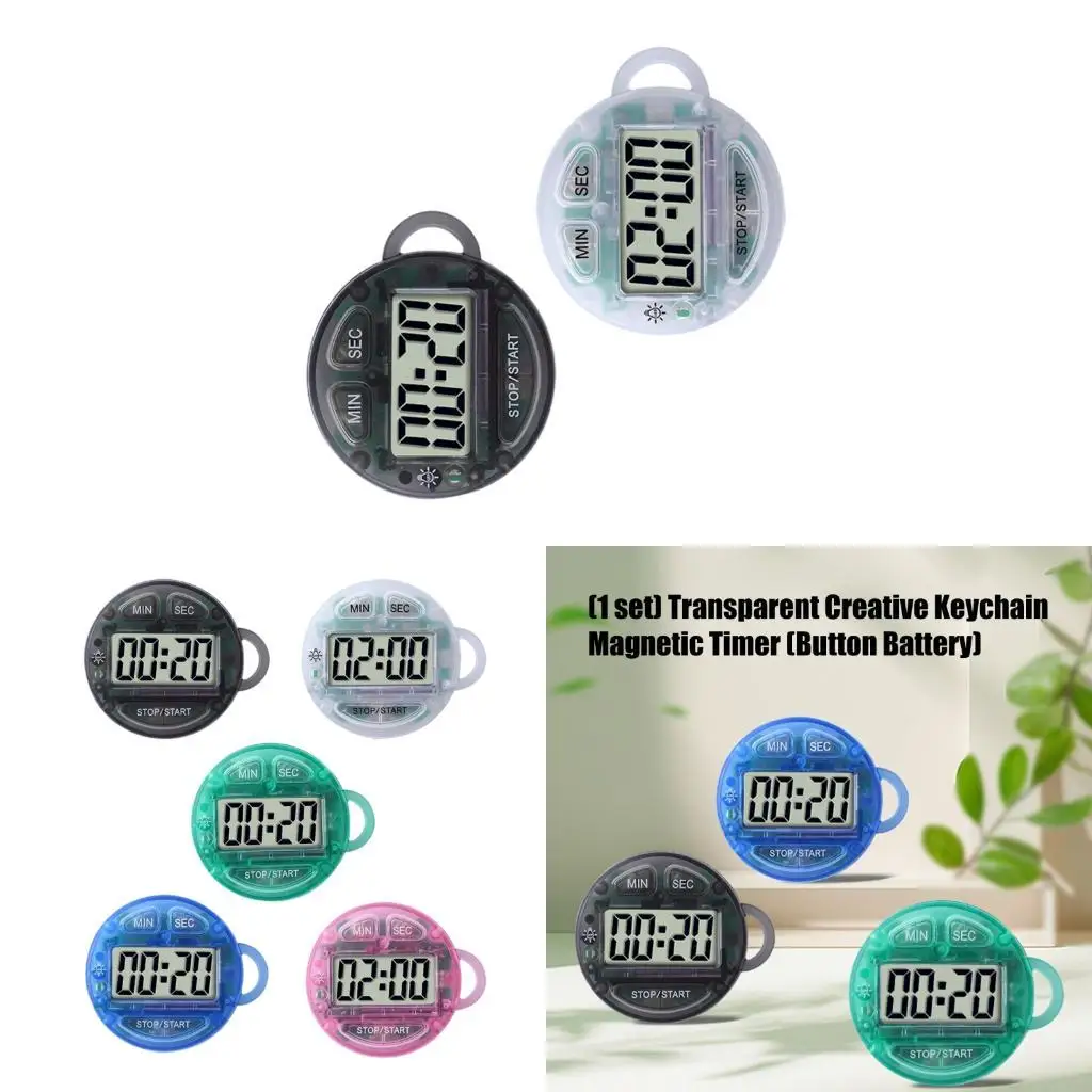 L9BE Tiny Round Alarm With Sound And Convenient Hanger For Classroom