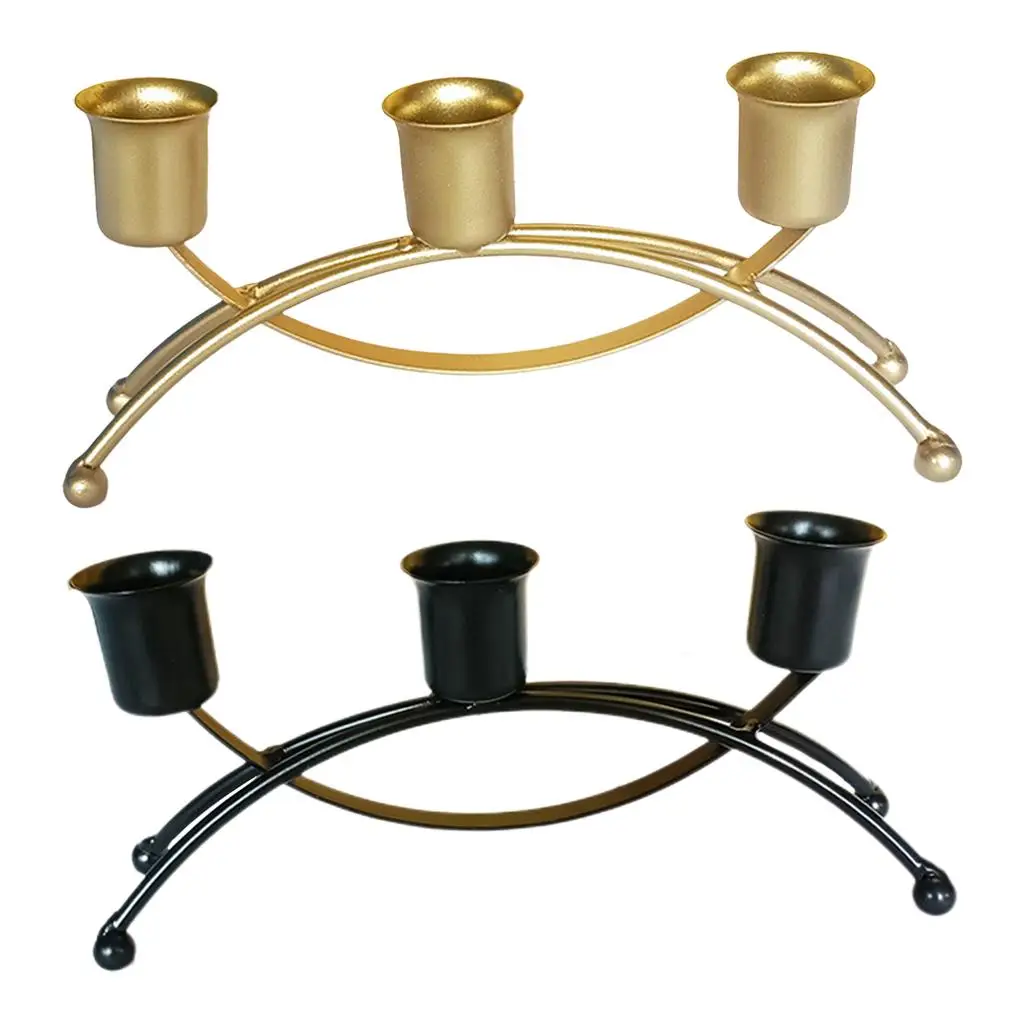 Candlestick Candle Holder Party Wedding Stand 3 Arms Living Room Table