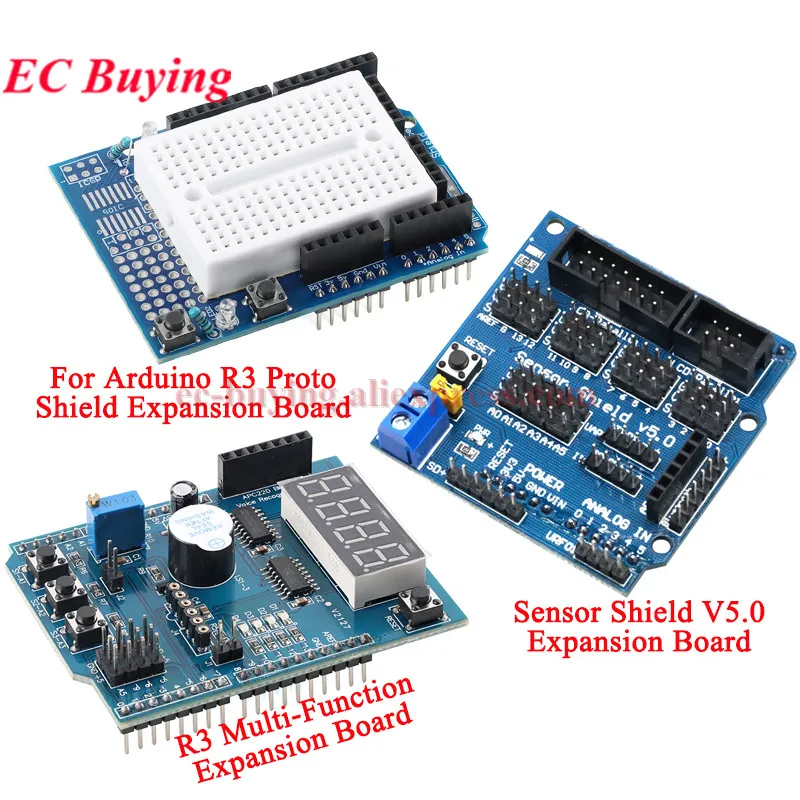 Placa de Expansión Sensor Shield V5.0 para Arduino R3, Proto Shield, Multifuncional, Mega 2560, Mega2560