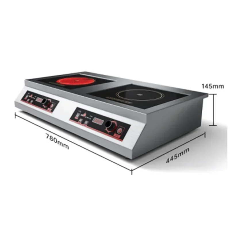 Desktop Electric Household Induction Cooker Double-headed Induction Cooktop Flat Concave High-power Commercial Electric Ceramic