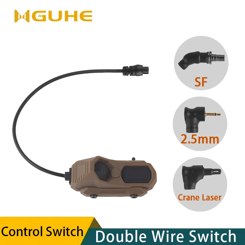 

Laser Flashlight Pushbutton, AXON Tactical remote control switch, Single Wire Switch, SF,2.5,Crane Laser