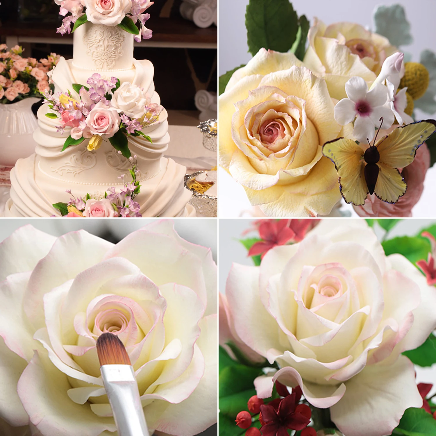 Austin Rose Fondant Silicone Moulds Petal Pattern Mould Leaf Mold Gumpaste Rose Petal Silicone Flower Tool Cake Decorating Tool - Image 5