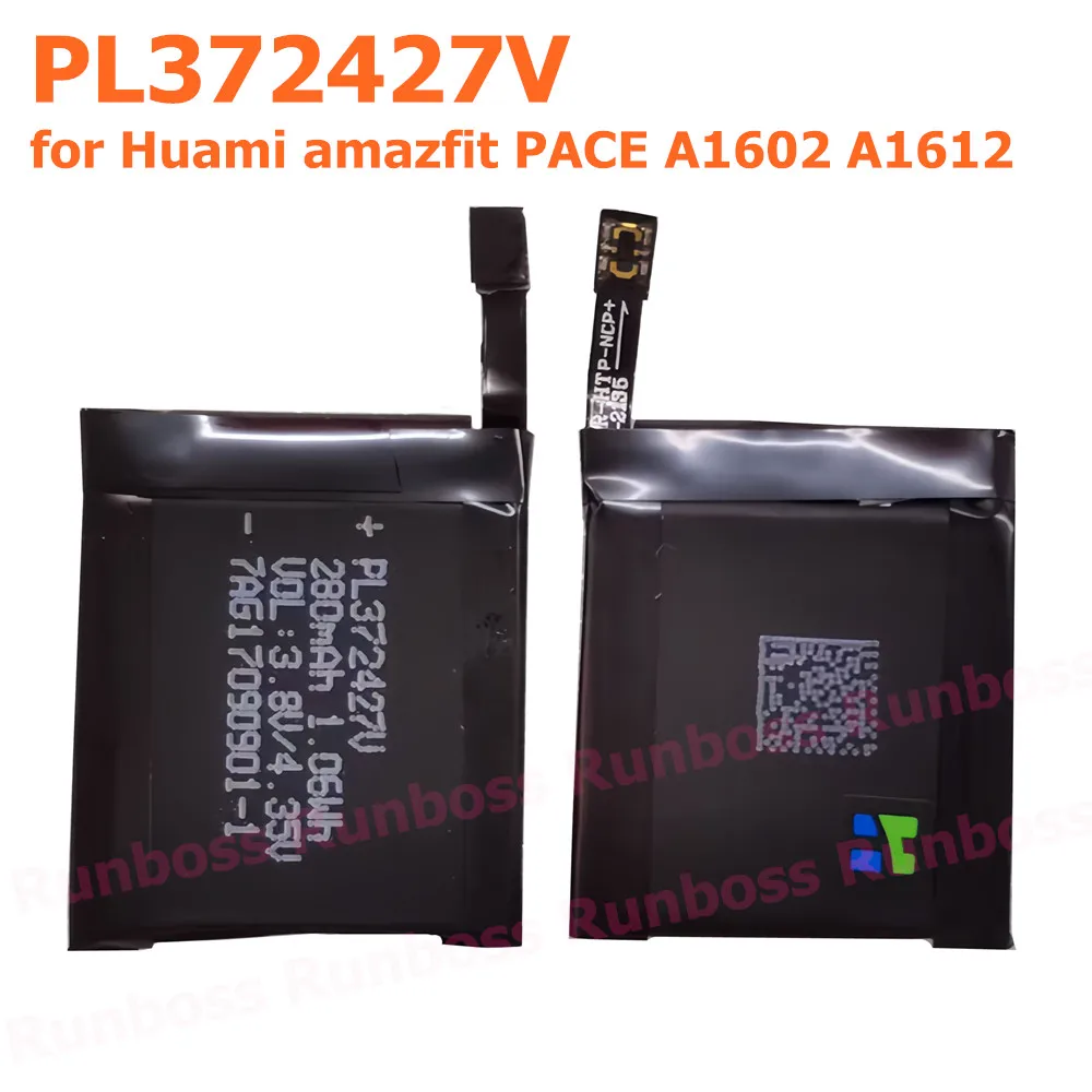 New PL372427V 280mAh Battery for Huami AMAZFIT PACE A1602 A1612 Sports Smart Watch