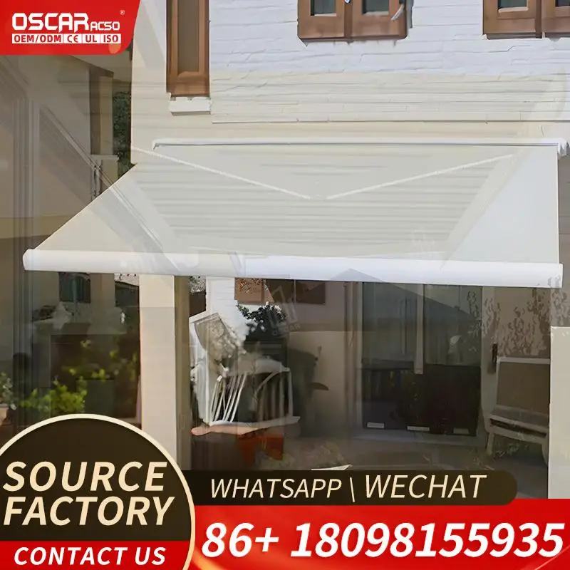 Outdoor Retractable Aluminum Canopy Eco Friendly Pergola for Garden Patio Balcony Outdoor Shelter Shade Structure Retractable Aw