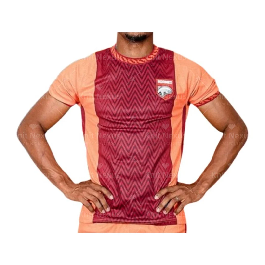 

25-26 Лига 1 Индонезия Pusamania Borneo футбольная майка Мужская спортивная майка Быстросохнущий тренировочный костюм Мужская футболка Детская футболка