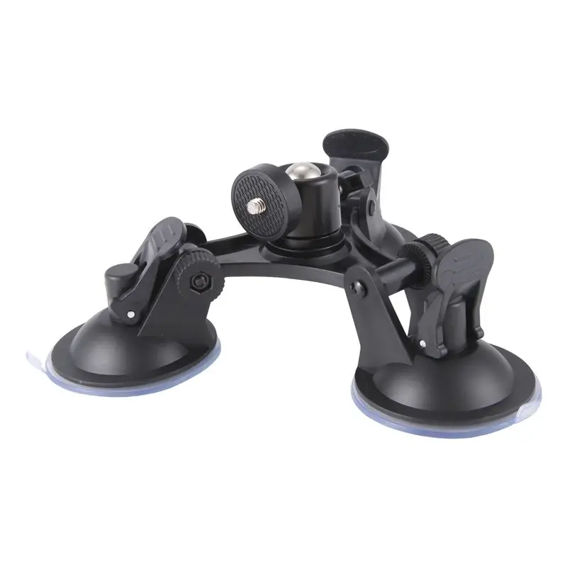 AC76-Car Holder Triple Vacuum Suction Cup Mount For DJI Osmo Pocket Camera Stabilizer Accessory With Expansion Adapter
