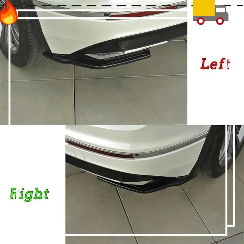 

Car Rear Bumper Lip Side Splitters Flaps External Trim For VW Tiguan R-Line 2017 2018 2019 Rear Bumper Spoilers