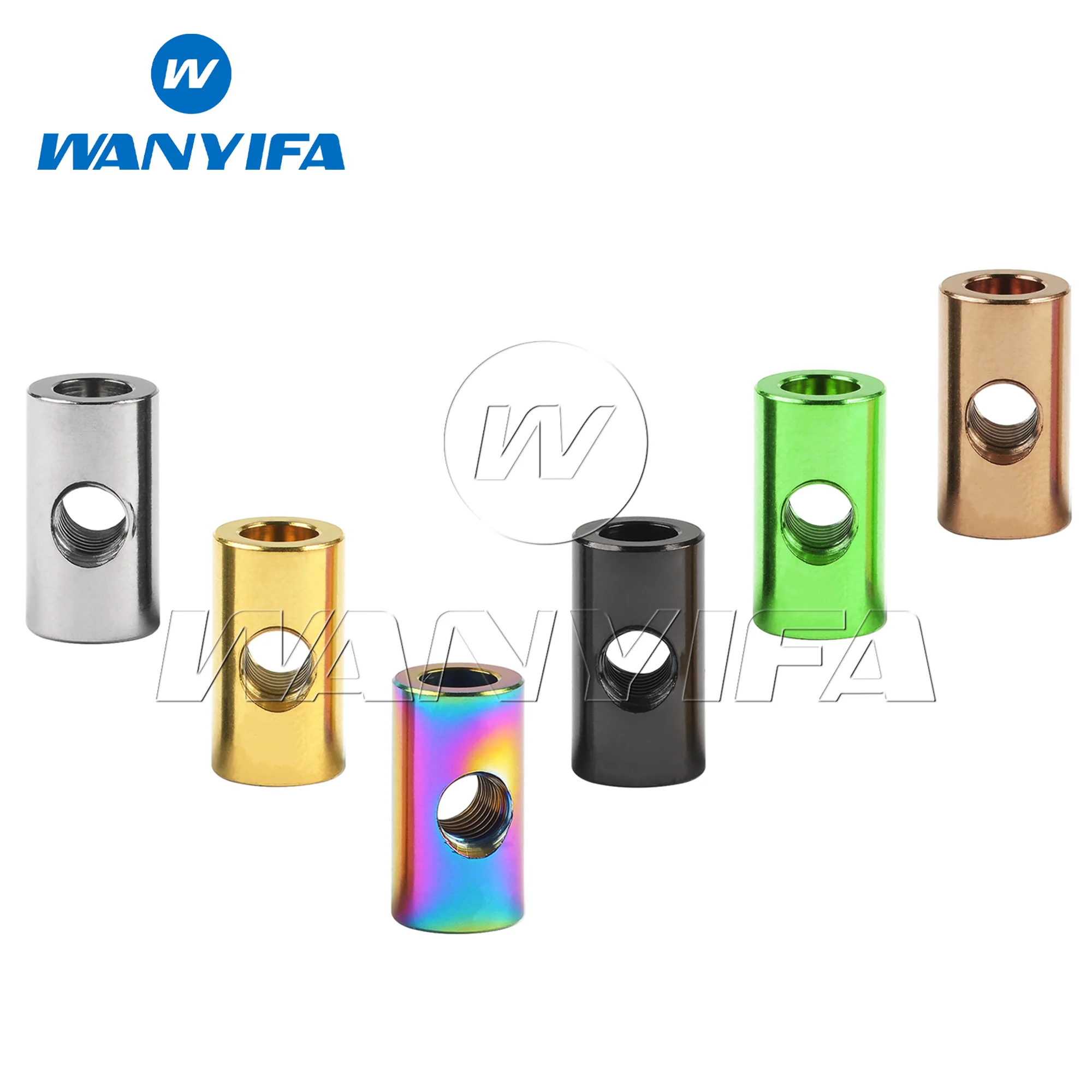 Wanyifa Titanium Alloy Nut M5 Cylindrical Seat Tube Barrel Clamp Bicycle Mountain Bike Folding Conversion Kit